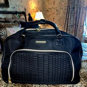 Aimee Kestenberg Wheeled Duffel Bag Black NWOT'S